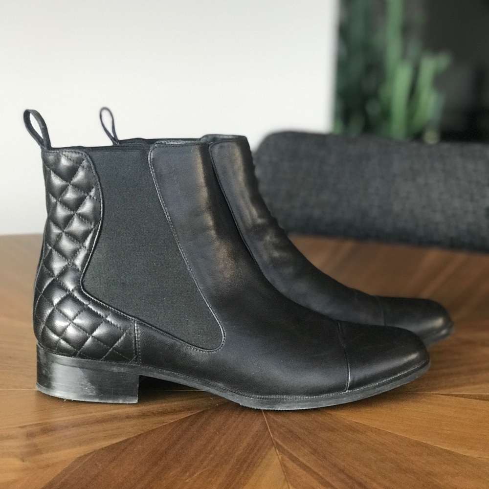 L. K. Bennett ankle boots.